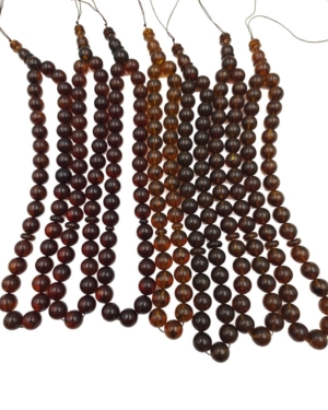 Cherry misbah amber round bead