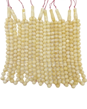 Round white amber misbah