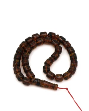 Dark cognac capsule tasbih