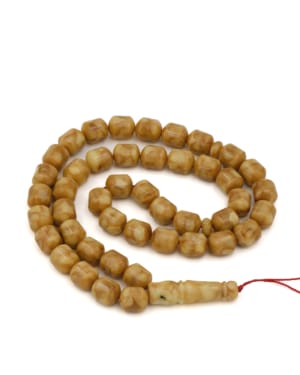 White vintage amber misbah