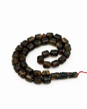 Dark green barrel from amber