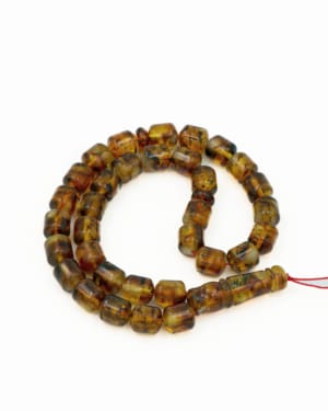 Light cognac barrel baltic amber misbaha