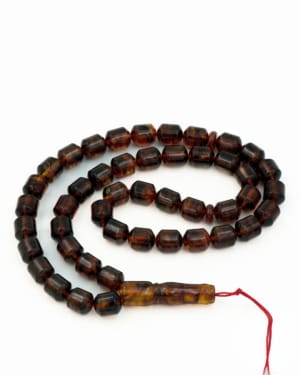 Dark cognac barrel baltic amber misbaha