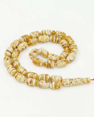 White amber capsule like zebra