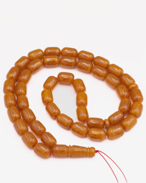 Vintage misbaha from amber in capsule form